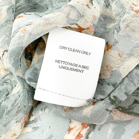 JOIE Watercolor Cloud Perry Silk Top Blouse XS - Picture 8 of 11